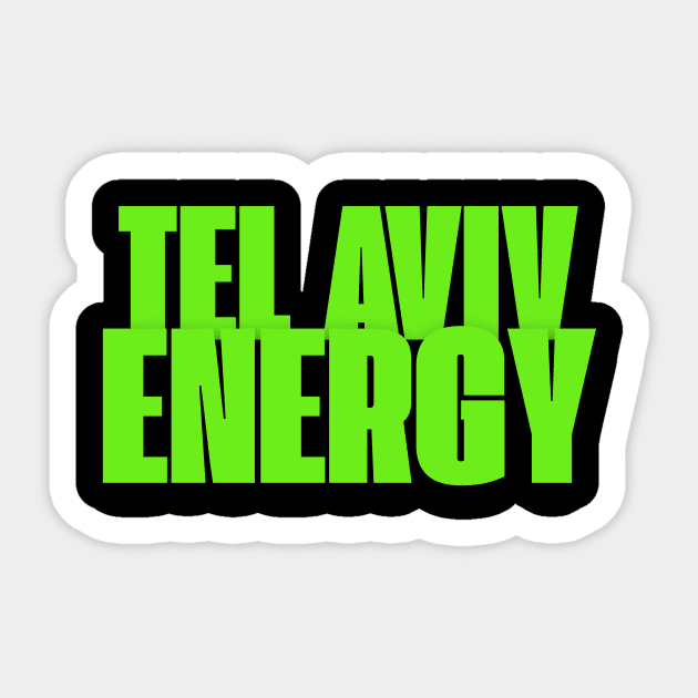 Tel Aviv Energy Sticker by Uri Zehavi